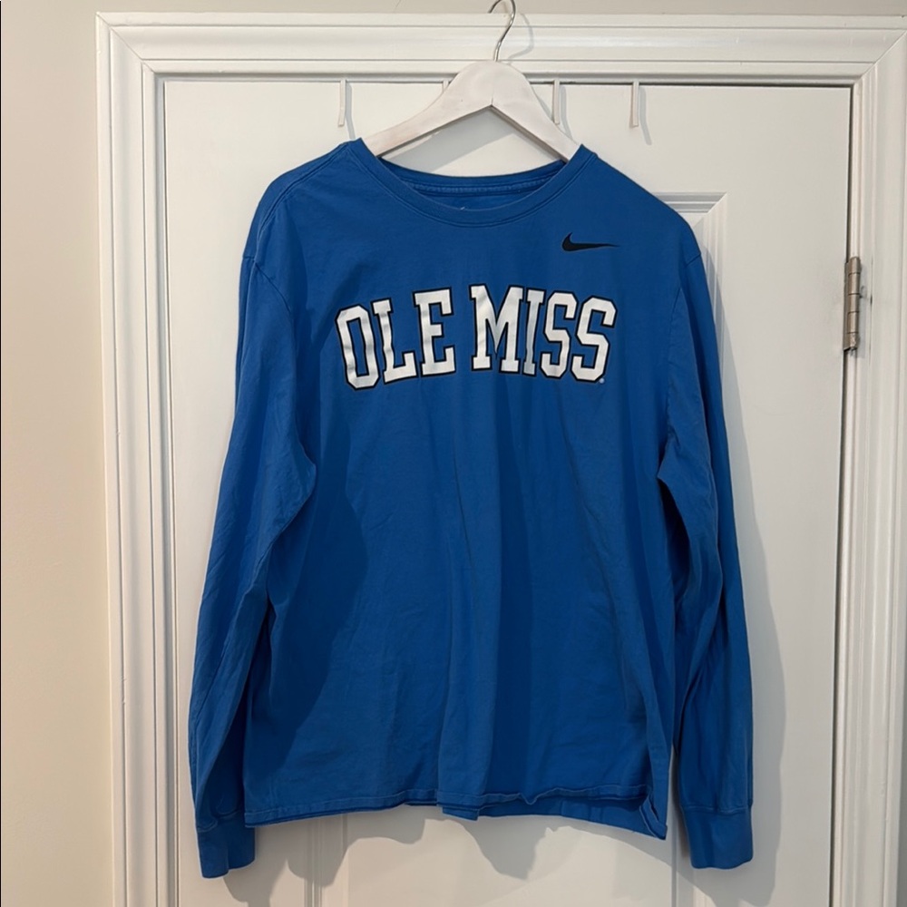 Nike Blue Ole Miss Long Sleeve Tee